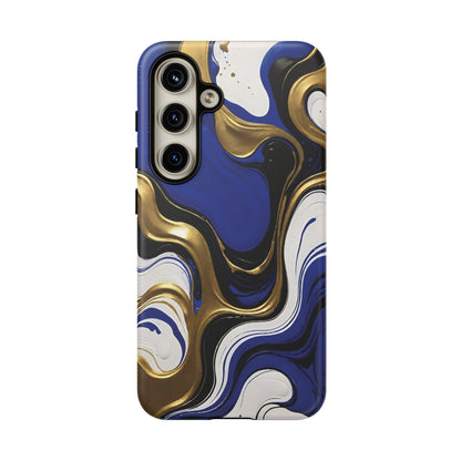 Blue and Gold Swirl 03