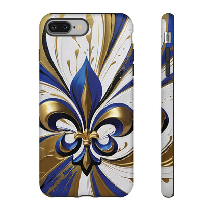 Blue and Gold Fleur-de-Lis 02