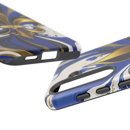 Blue and Gold Fleur-de-Lis 01