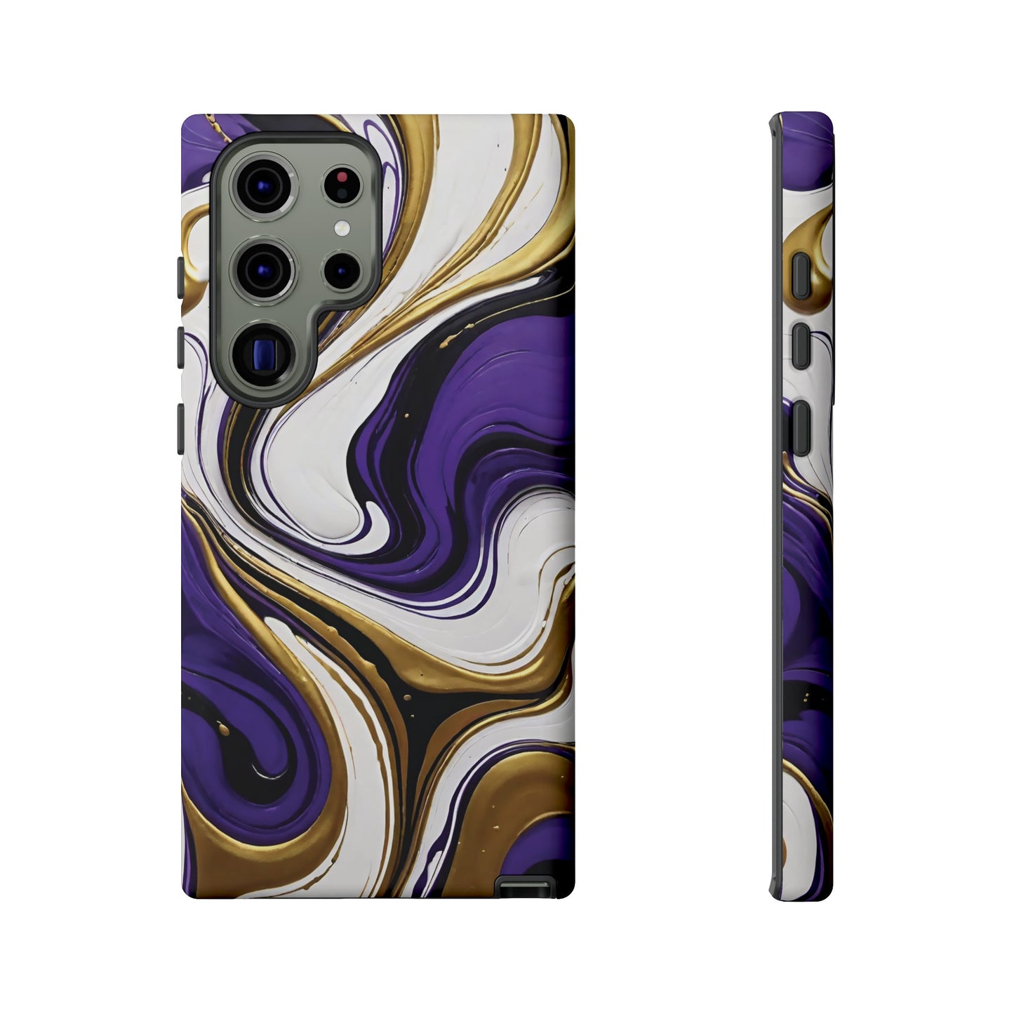 Purple and Gold Swirl 02