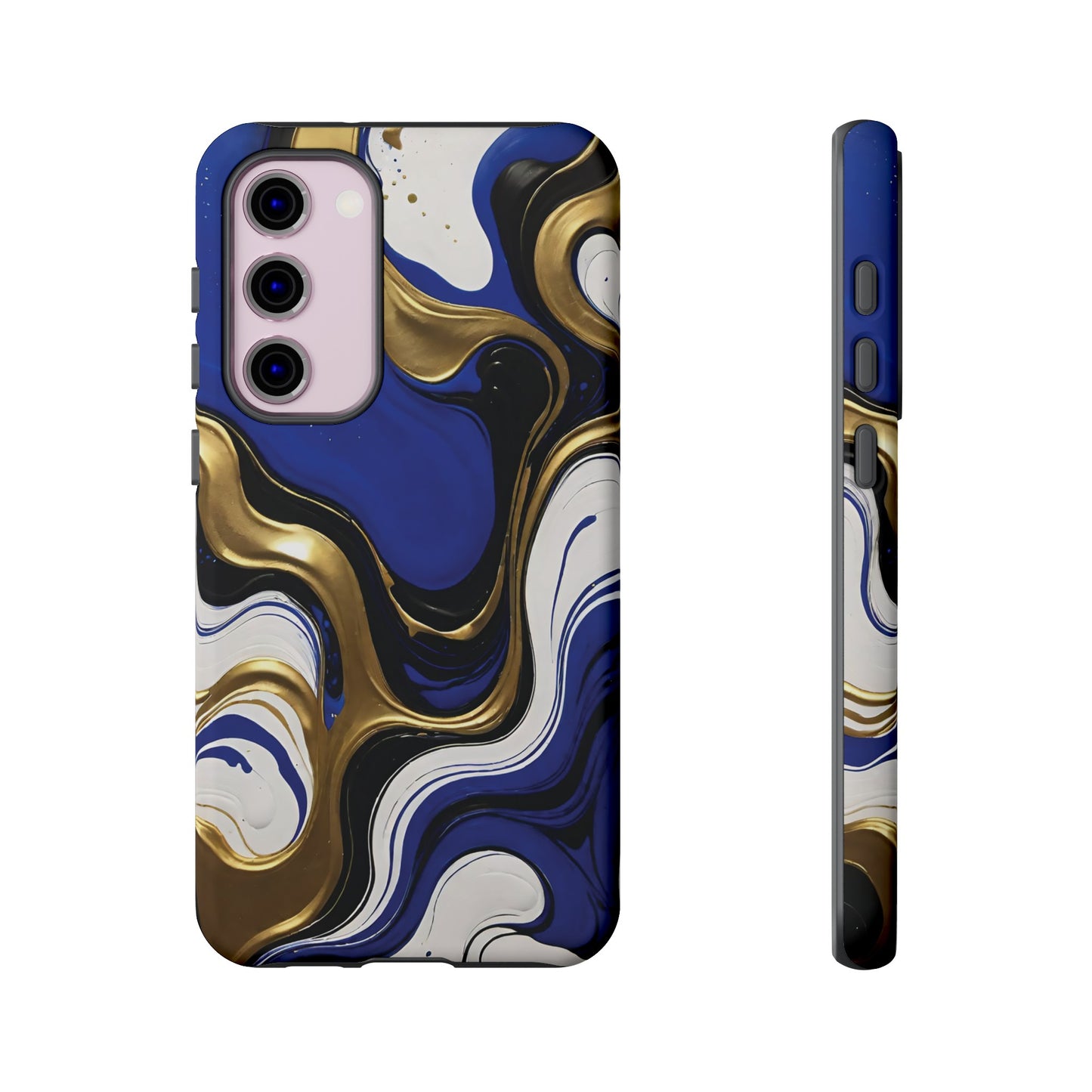 Blue and Gold Swirl 03