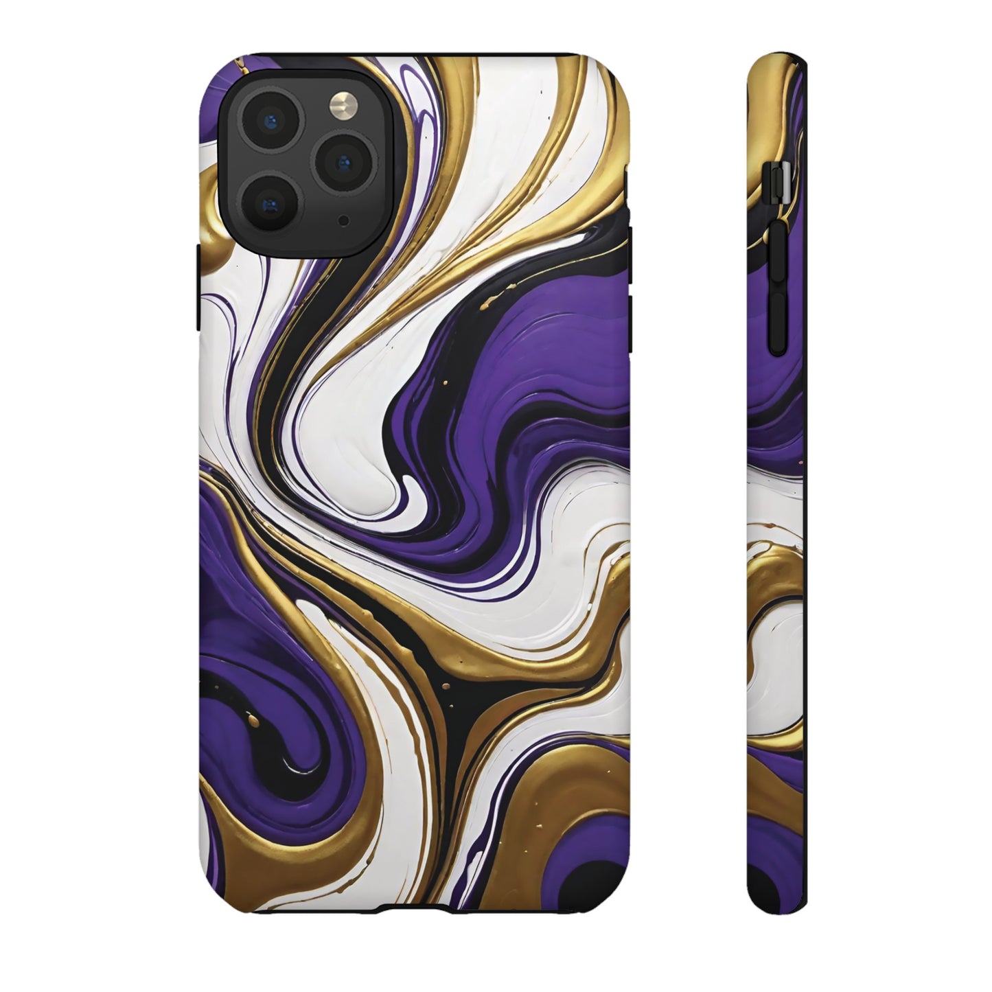 Purple and Gold Swirl 02