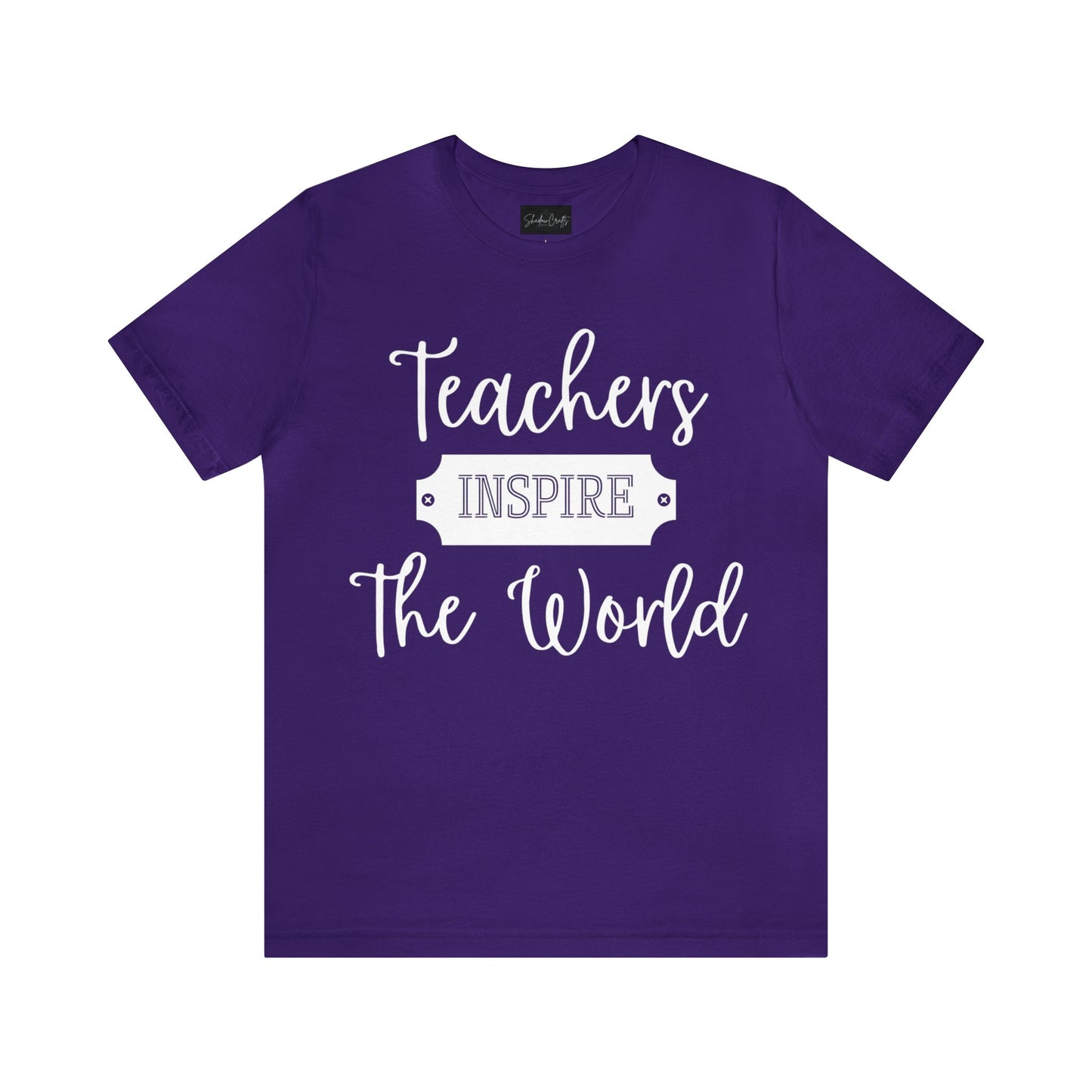 Teachers Inspire the World (Light Text) - ShadowCrafts Studio