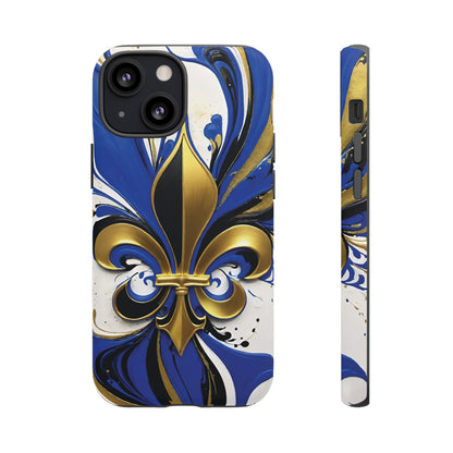 Blue and Gold Fleur-de-Lis 01