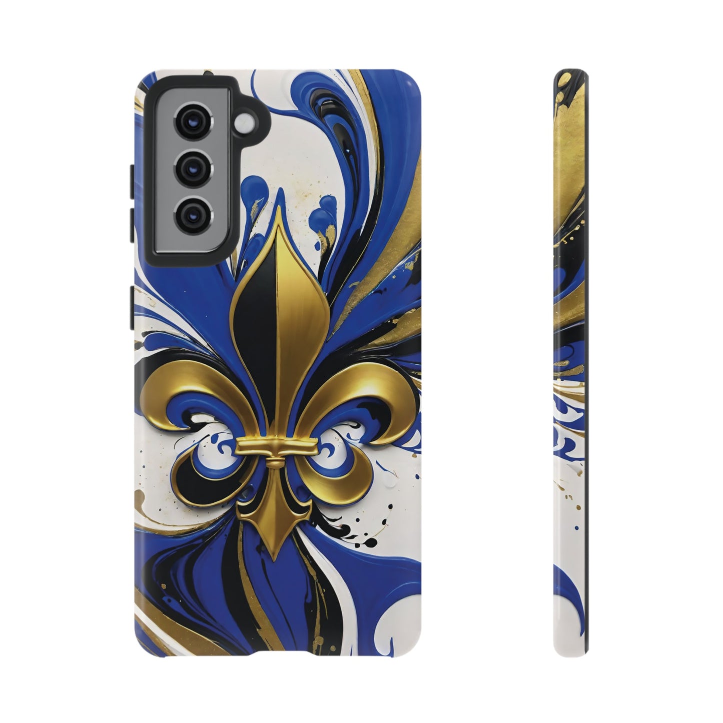 Blue and Gold Fleur-de-Lis 01