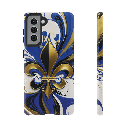 Blue and Gold Fleur-de-Lis 01