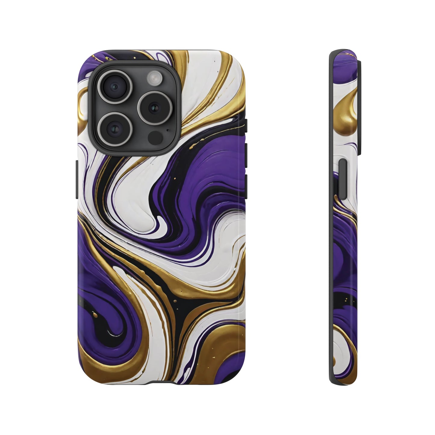 Purple and Gold Swirl 02