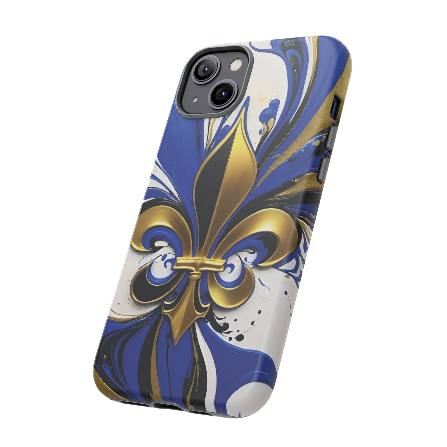 Blue and Gold Fleur-de-Lis 01