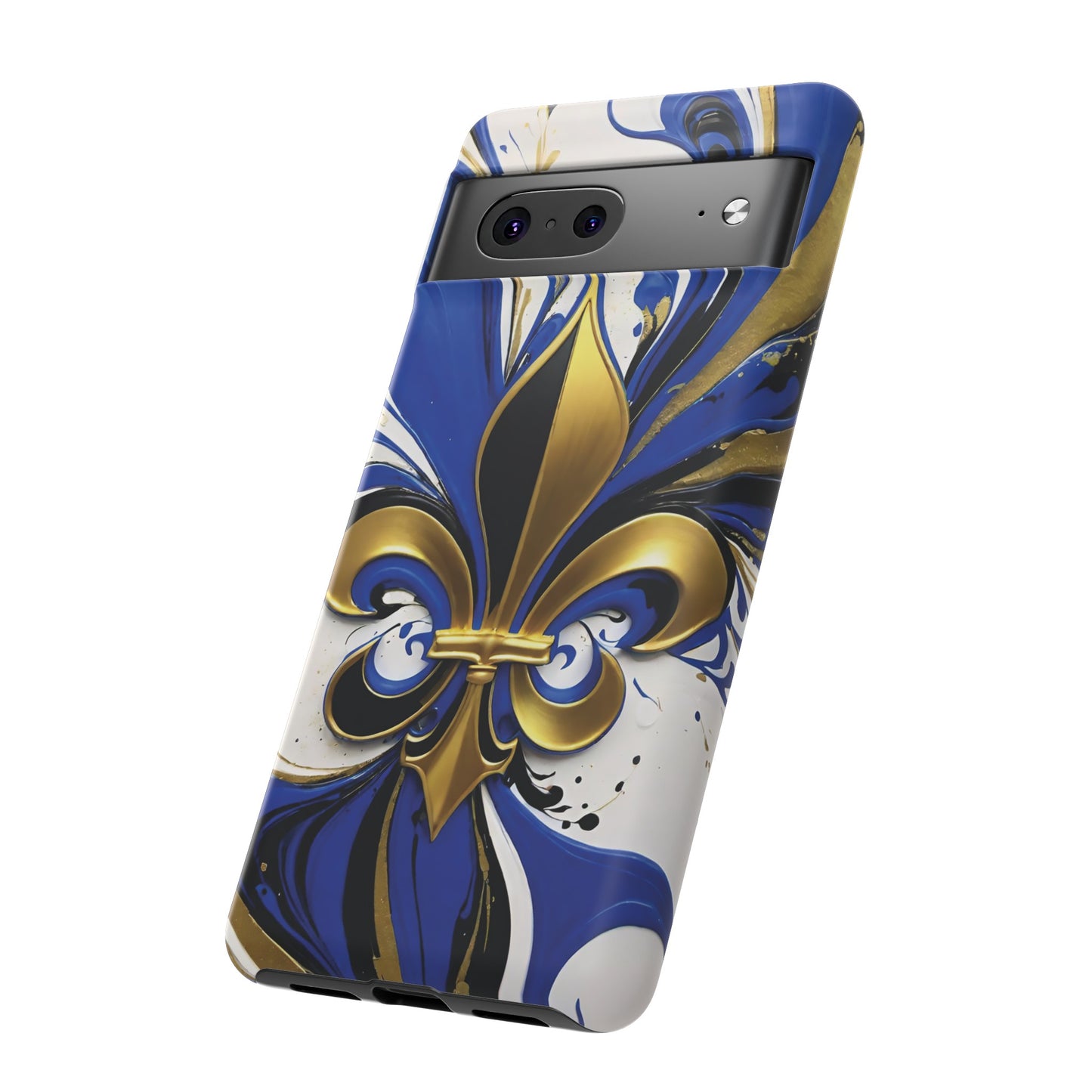 Blue and Gold Fleur-de-Lis 01