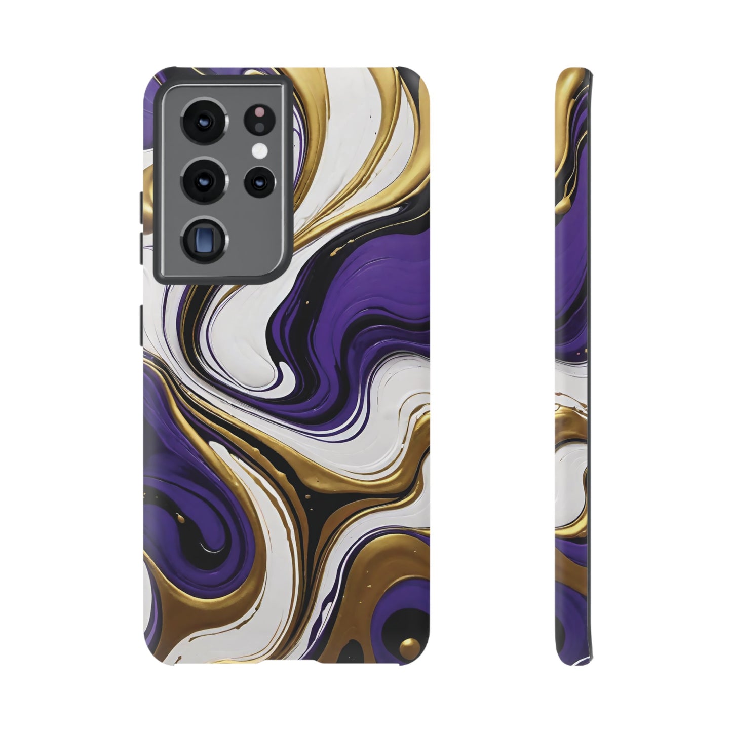 Purple and Gold Swirl 02