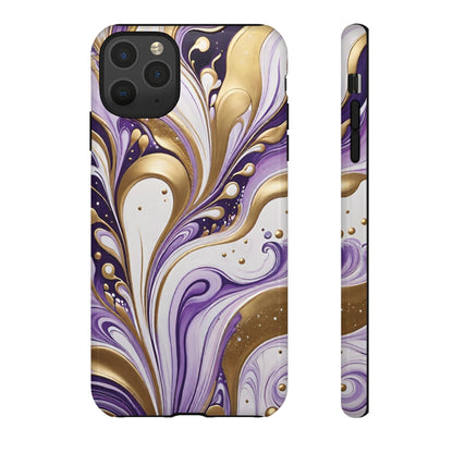 Purple and Gold Swirl 03