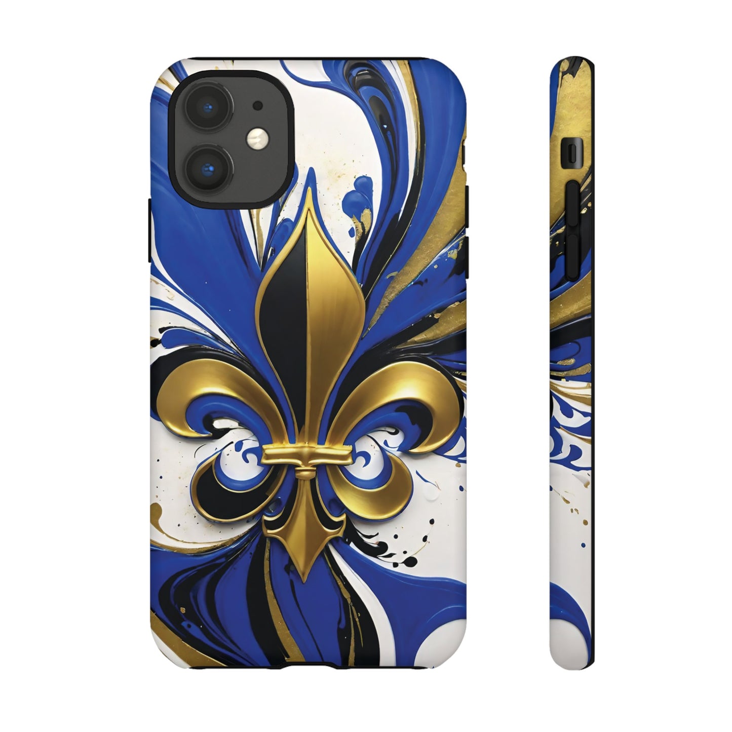 Blue and Gold Fleur-de-Lis 01