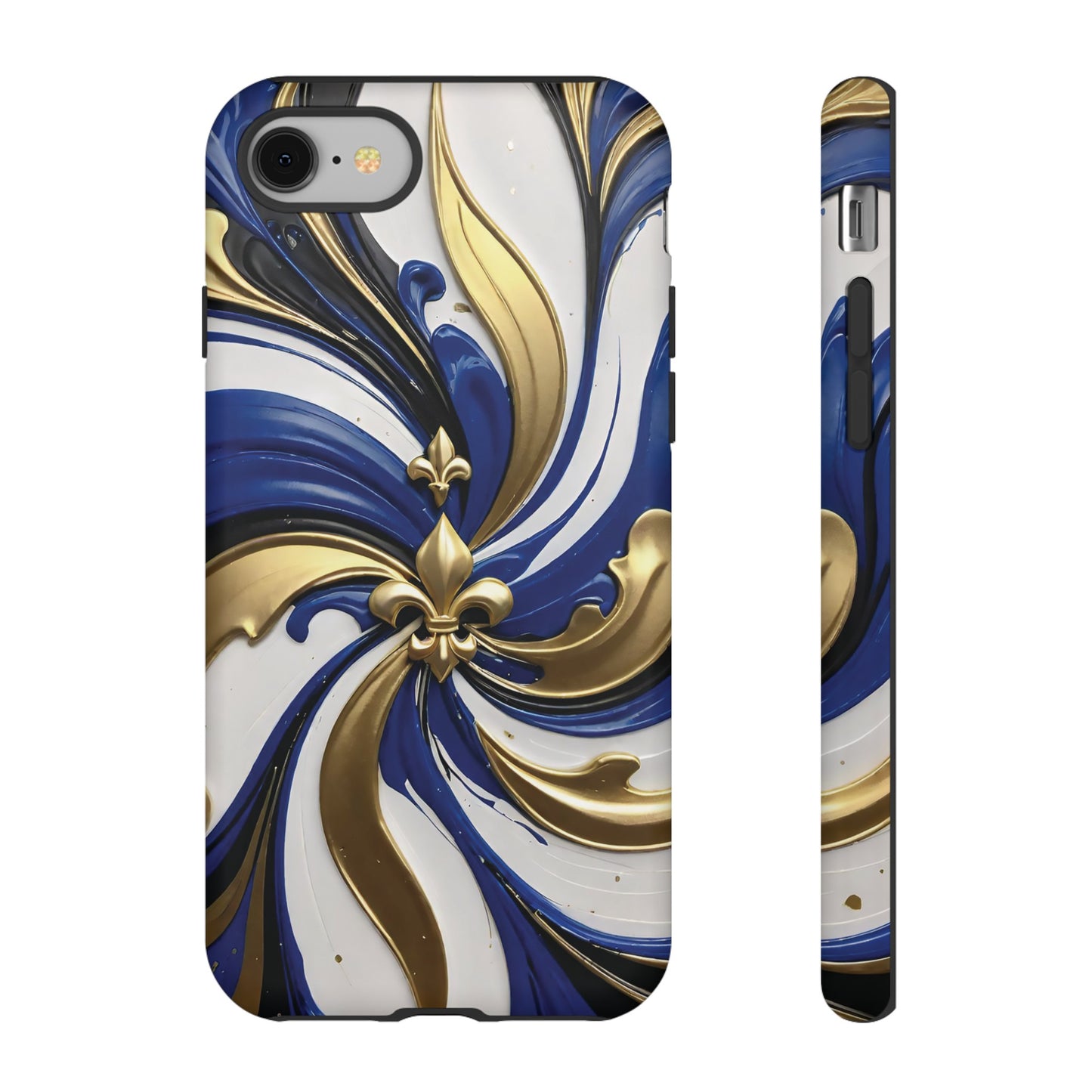 Blue and Gold Fleur-de-Lis 03