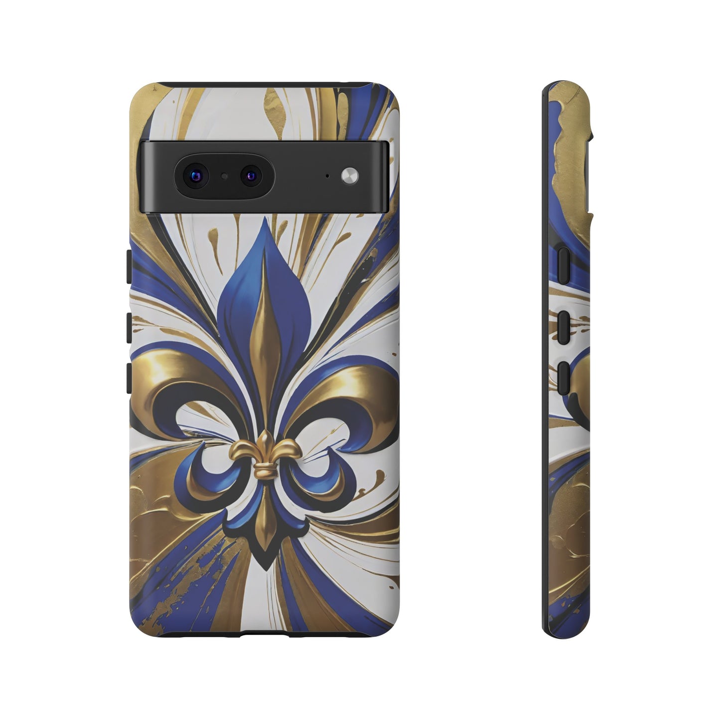 Blue and Gold Fleur-de-Lis 02