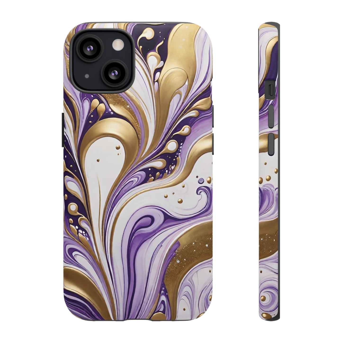 Purple and Gold Swirl 03