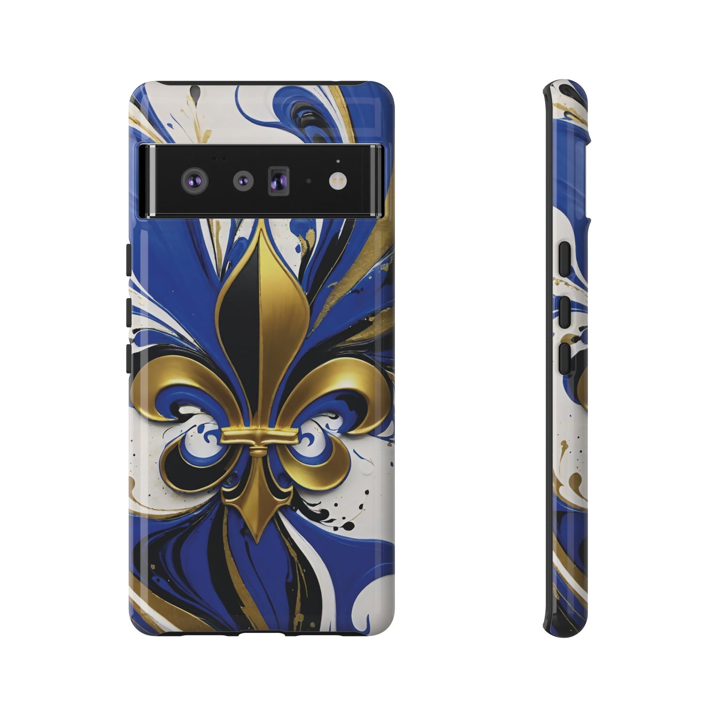 Blue and Gold Fleur-de-Lis 01