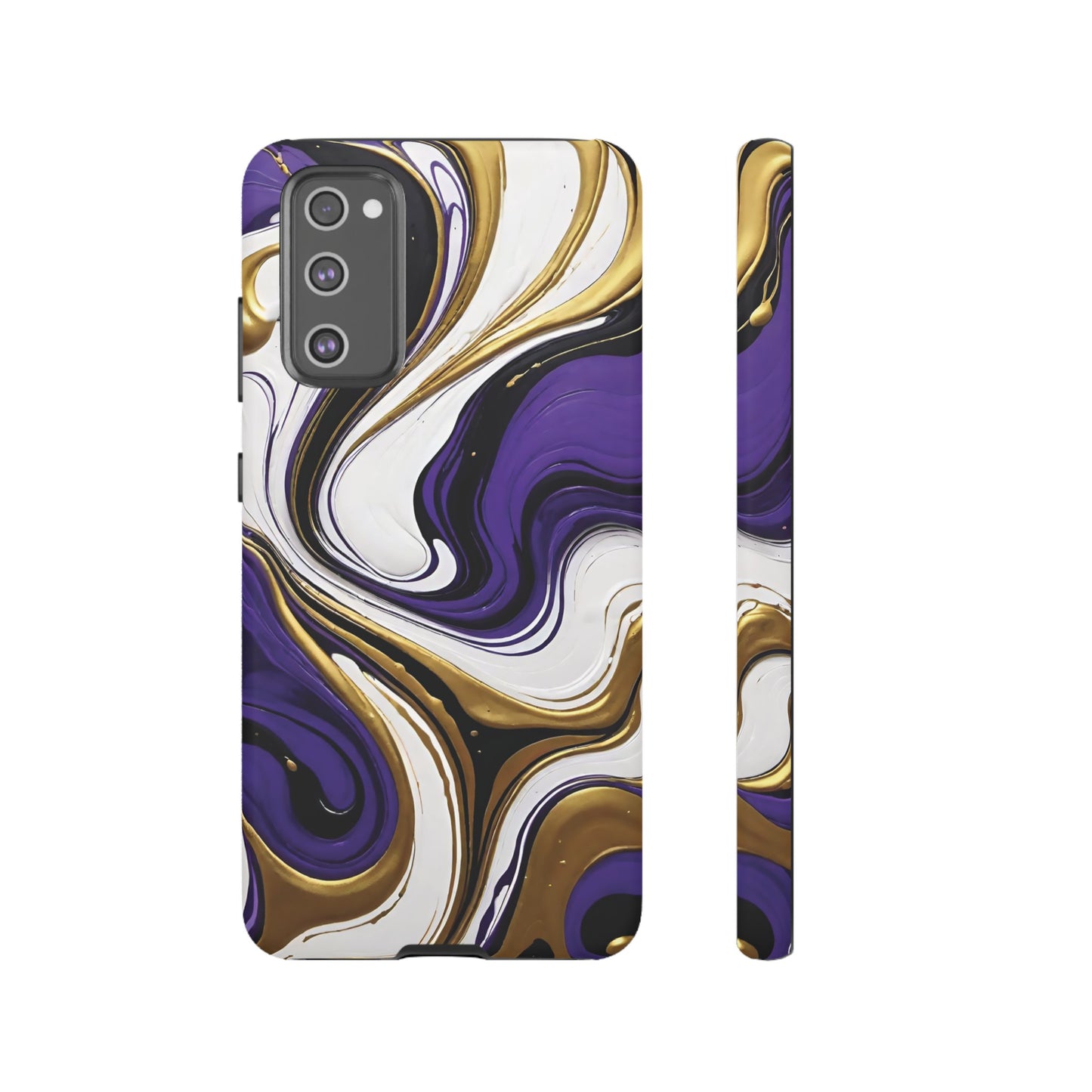 Purple and Gold Swirl 02