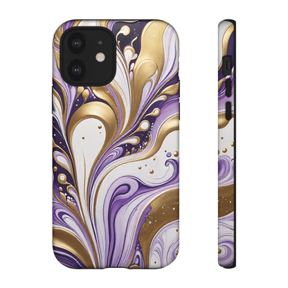 Purple and Gold Swirl 03