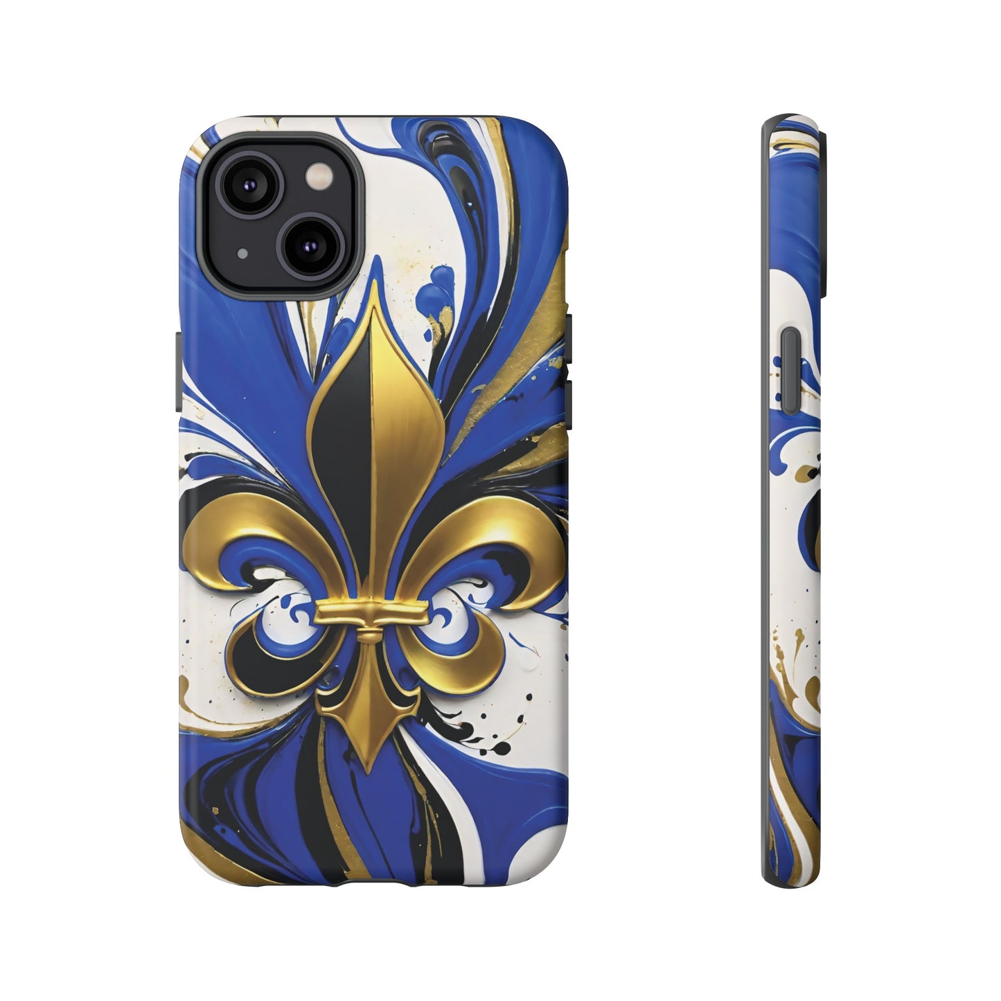 Blue and Gold Fleur-de-Lis 01