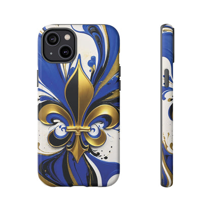 Blue and Gold Fleur-de-Lis 01